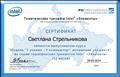 Сертификат Образовательной галактики Intel о прохождении курса "Модель "1 ученик - 1 компьютер": мотивация учащихся", 29.03.2014 Сертификат Образовательной галактики Intel о прохождении курса "Модель "1 ученик - 1 компьютер": мотивация учащихся", 29.03.2014